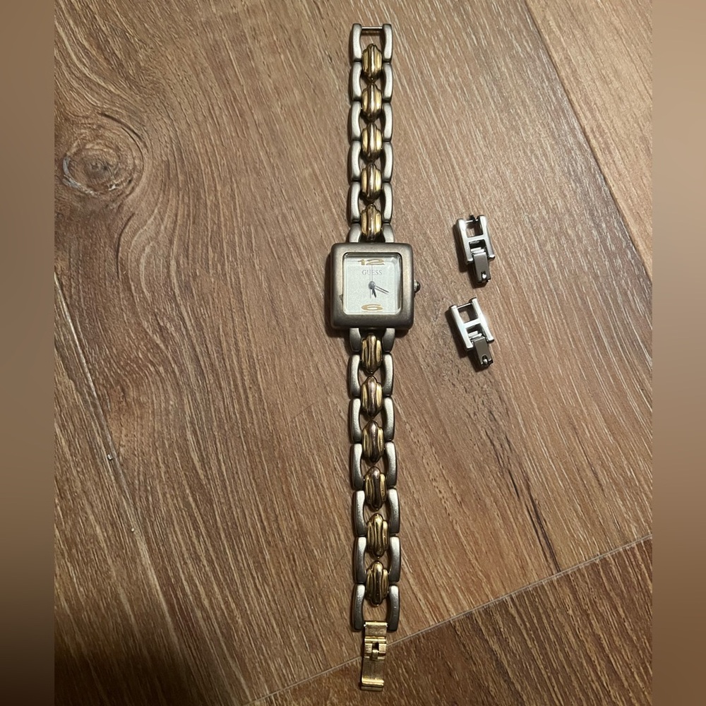 Guess Two-Tone Chain Link Watch